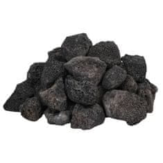 Vidaxl Vulkanski kamen 25 kg črn 3-5 cm