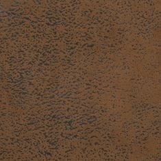 Greatstore Klop z naslonom rjava 113x64,5x75,5 cm umetno semiš usnje
