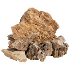 Vidaxl Zmajev kamen 10 kg rjavi 5-30 cm