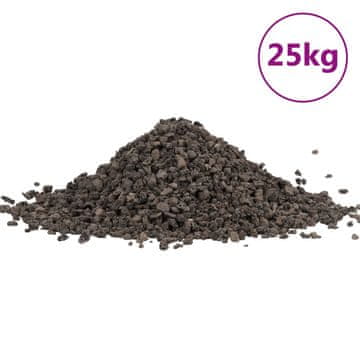 Vidaxl Bazaltni gramoz 25 kg črn 5-8 mm