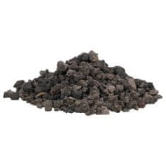 Vidaxl Vulkanski kamen 25 kg črn 1-2 cm