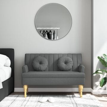 Vidaxl vidaXL Klop z blazinami temno siva 113x64,5x75,5 cm blago
