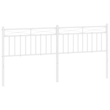 Vidaxl Kovinsko nadomestno vzglavje belo 180 cm