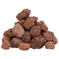 Vidaxl Vulkanski kamen 25 kg rdeč 3-5 mm