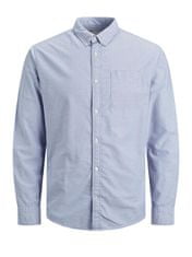 Jack&Jones Plus Moška srajca JJEOXFORD Slim Fit 12190444 Cashmere Blue PLUS SIZE (Velikost 5XL)