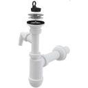 Alca Sifon za umivalnik iz nerjavečega jekla, mreža + priključek, A41P