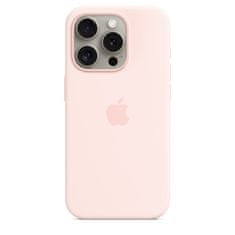Silikonsko ohišje iPhone 15 ProMax MS - svetlo roza