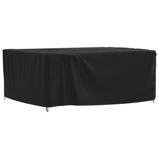 Vidaxl Pokrivalo za vrtno pohištvo črno 242x182x100 cm 420D oxford