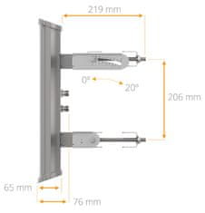 slomart mimosa n5-45x2 | antena | 19dbi, 45st, 4,9-6,4 ghz, 2x n-female