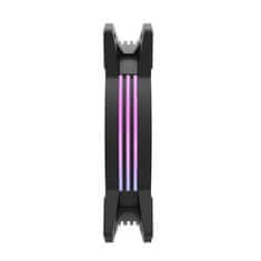slomart Darkflash c6 3v1 rgb računalniški ventilator 120x120 (črn)
