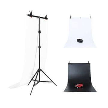 slomart komplet za montažo fotografskega ozadja/stojalo puluz 70x200cm + fotografsko ozadje 2 kosa dca0976