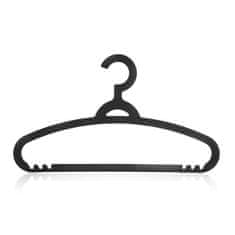 BRILANZ Plastični obešalnik, črn (5 kosov)