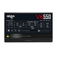 slomart 550w aigo vk550 računalniški napajalnik (črn)