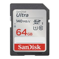 slomart kartica sandisk ultra sdxc 64gb 140mb/s uhs-i class 10 (sdsdunb-064g-gn6in)