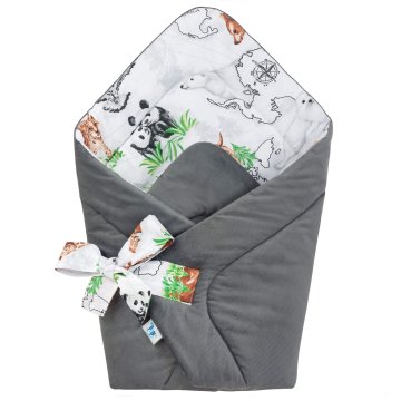 Pepi Pepi stožec - praktičen ovitek Wild Land z žametom temno sive barve - RK-1-WL-VDGY