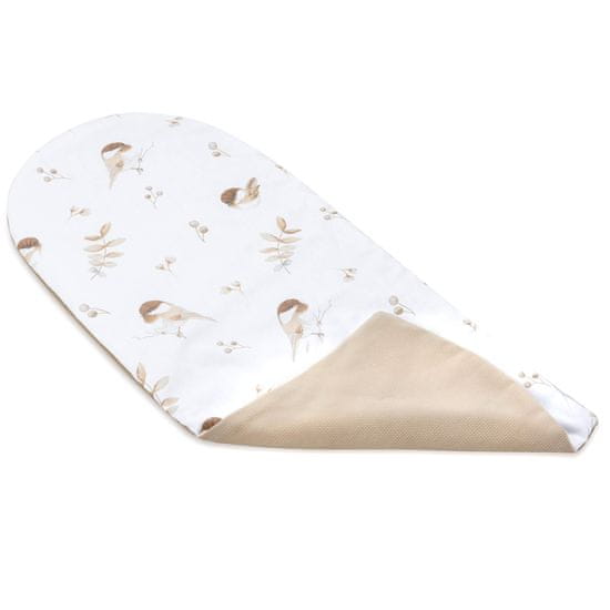 Pepi Materac do kokonu Lovely Bird z velvetem cappucino - MK-1-LBO-VC