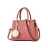 Ženska torbica, klasična ženska torbica, ženska torba za čez ramo, nepremočljiva, torbica iz PU usnja, elegantna torbica, potovalna/službena/za prosti čas, temno roza
