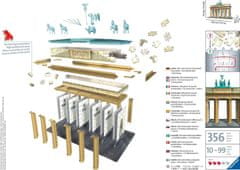Ravensburger 3D sestavljanka Brandenburška vrata, Berlin 324 kosov
