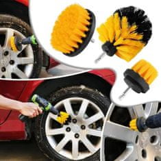 Mormark Komplet krtač za čiščenje avtomobila na vrtalni pogon DRILLBRUSH + čistilec žarometov POLISHY I DRILLPOLI 