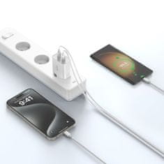 Tech-protect C20W polnilnik 2x USB-C 20W PD, bela