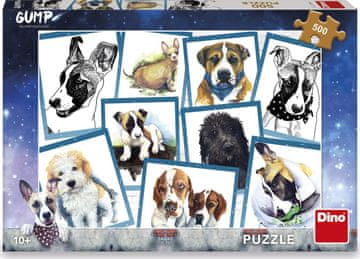 Dino Puzzle Gump the Dog 500 kosov