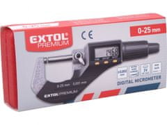 Extol Premium Mikrometer digitalno, 0-25mm