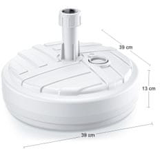 nabbi Stojalo za senčnik MPOD 10 l - belo