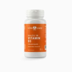 Vita Care Plus Kalcij in vitamin D3 prehransko dopolnilo, 90 kapsul