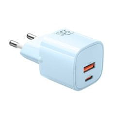 Mcdodo GaN 33W omrežni polnilec CH-0154 USB-C, USB-A (modri)