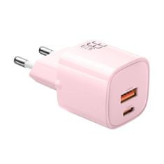 Mcdodo GaN 33W omrežni polnilec CH-0156 USB-C, USB-A (roza)