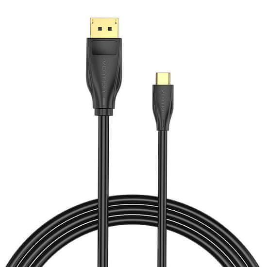 Vention Kabel USB-C na DisplayPort 1.4 Vention CGYBH, 2 m, 8K 60Hz/4K 120Hz (črn)