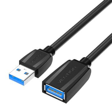 Vention podaljšek usb 3.0 iz moškega v žensko usb, vention 3 m (črn)