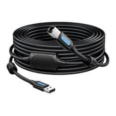Vention kabel usb 2.0 a v b vention coqbj 8m črn pvc