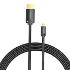 Vention Kabel HDMI-D moški na HDMI-A moški Vention AGIBH 2m, 4K 60Hz (črn)