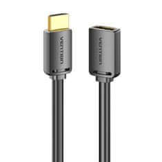 Vention hdmi-a moški s hdmi-a ženskim 4k hd pvc kablom 5m vention ahcbj (črn)