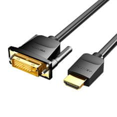 Vention Kabel HDMI do DVI (24+1) Vention ABFBG 1,5m, 4K 60Hz/ 1080P 60Hz (Czarny)