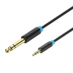 Vention Avdio kabel TRS 3,5 mm na 6,35 mm BABBF 1 m, črn