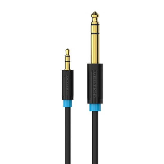 Vention Avdio kabel TRS 3,5 mm na 6,35 mm BABBH 2 m, črn