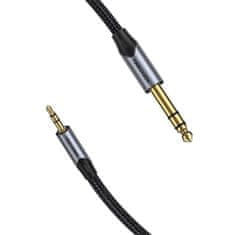 Vention avdio kabel vention bauhd trs 3,5 mm moški do 6,35 mm moški 0,5 m siva