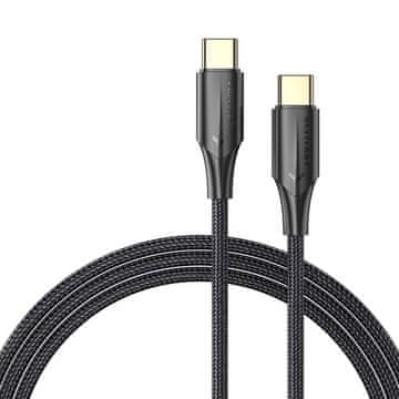 Vention kabel usb-c 2.0 do usb-c 3a vention taubh 2m led črna