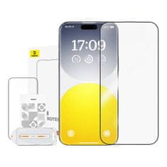BASEUS Kaljeno steklo Baseus Crystalline Anti-Glare iPhone 15 Pro
