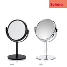 Kela Stoječe ogledalo Selena kovinsko črno KL-20656