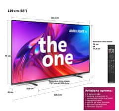 The One 55PUS8518/12 4K UHD LED televizor, AMBILIGHT tv, Google TV, 60 Hz