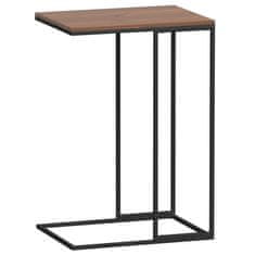 Vidaxl Klubska mizica črna 40x30x59 cm konstruiran les