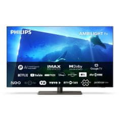 Philips 55OLED818/12 4K UHD OLED televizor, AMBILIGHT tv , Google TV, 120 Hz