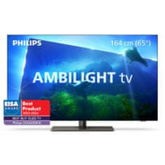 65OLED818/12 4K UHD OLED televizor, AMBILIGHT tv , Google TV, 120 Hz