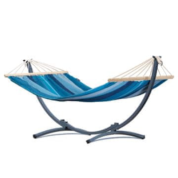 Potenza Viseča mreža za vrt, teraso ACADIA 200×120 cm + okvir za visečo mrežo KOMPAKT 200 kg, komplet visečih mrež