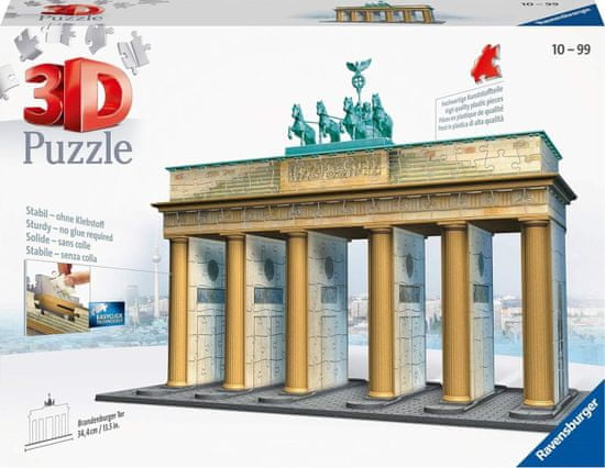 Ravensburger 3D sestavljanka Brandenburška vrata, Berlin 356 kosov