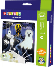 PLAYBOX Svetilni set kroglic za likanje Skeleti in duhovi 1100 kosov