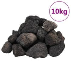 shumee Vulkanski kamen 10 kg črn 5-8 cm